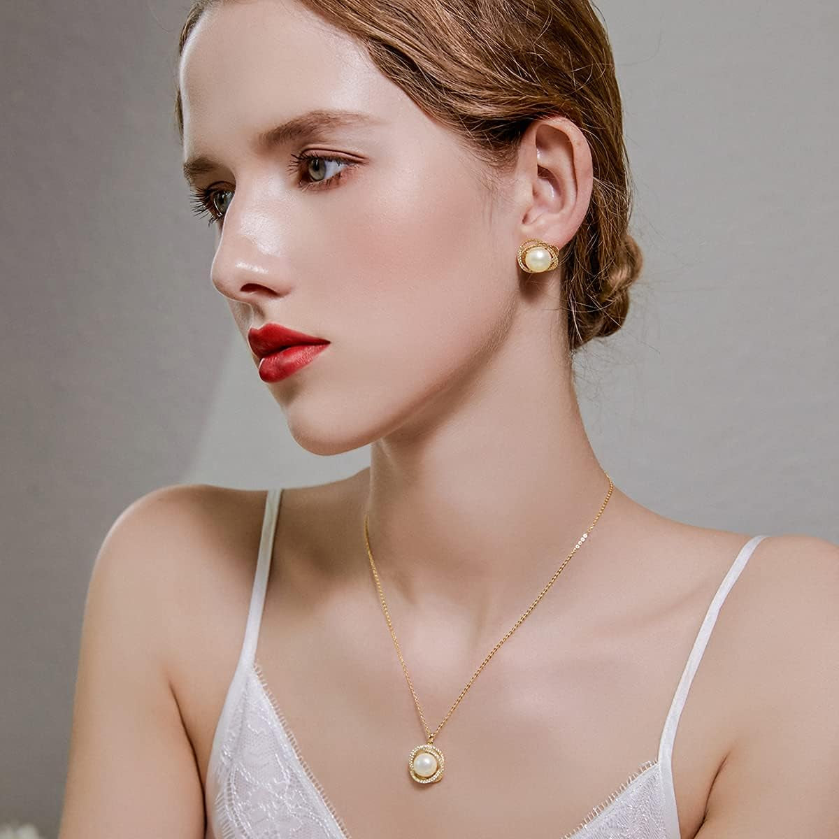 10-11Mm Single Freshwater Pearl Necklace for Women,14K Gold Plated Sterling Silver Cubic Zirconia Pendant Necklace for Women'S Jewelry